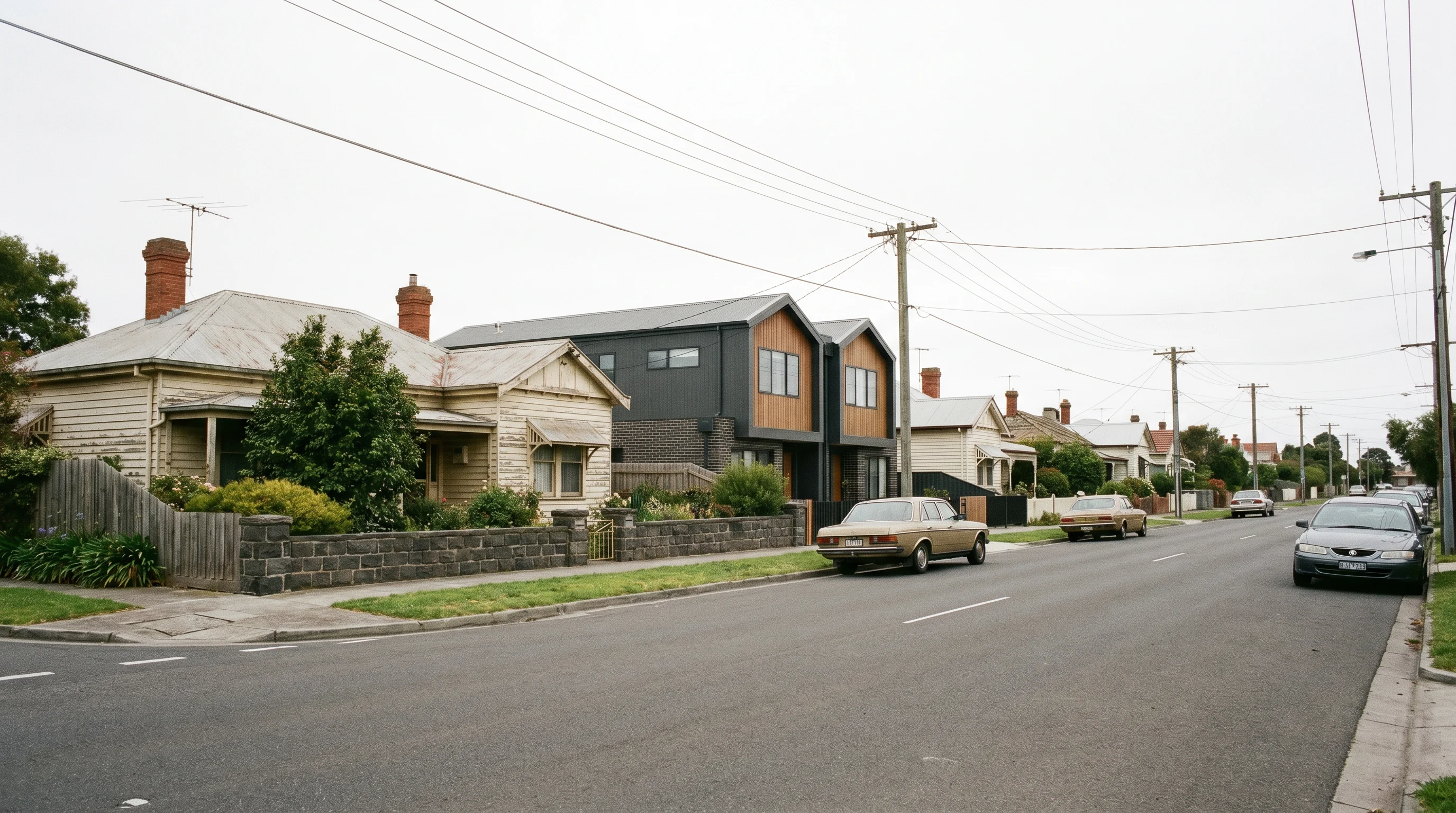 A residential street in West Footscray, showing the typical access for a move here