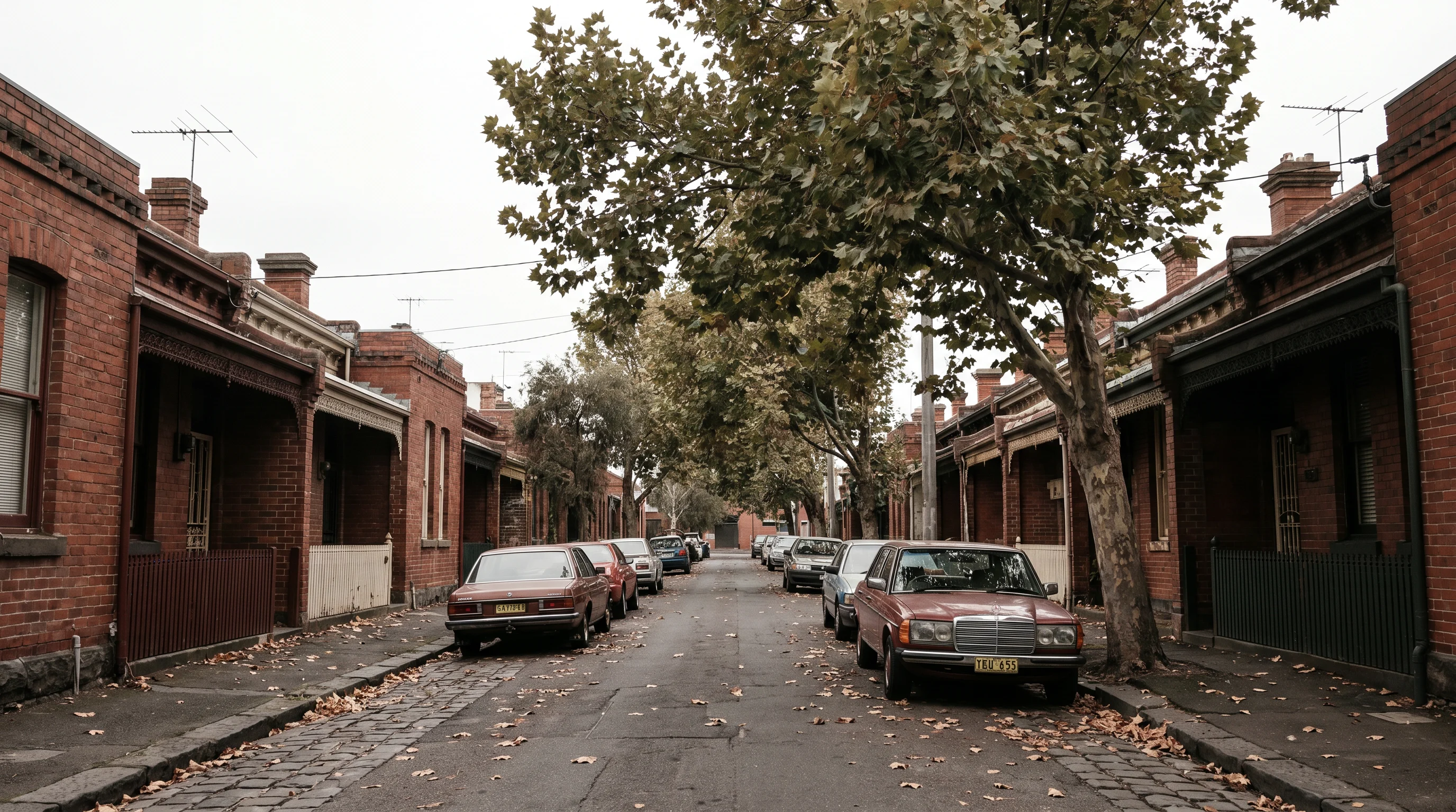 A residential street in Yarraville, showing the typical access for a move here